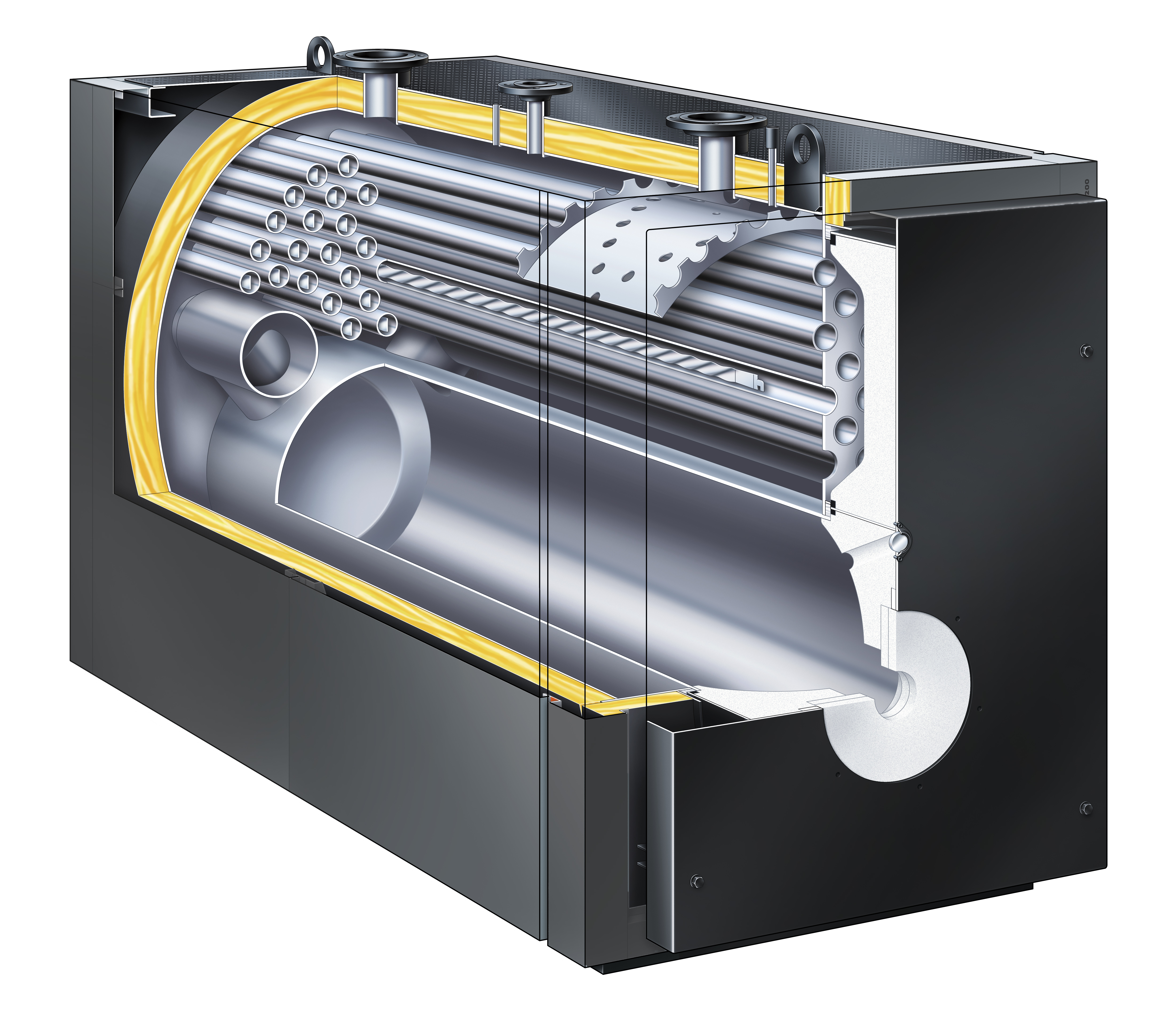 Водогрейный котел трехходовой конструкции Vitomax SX2A
